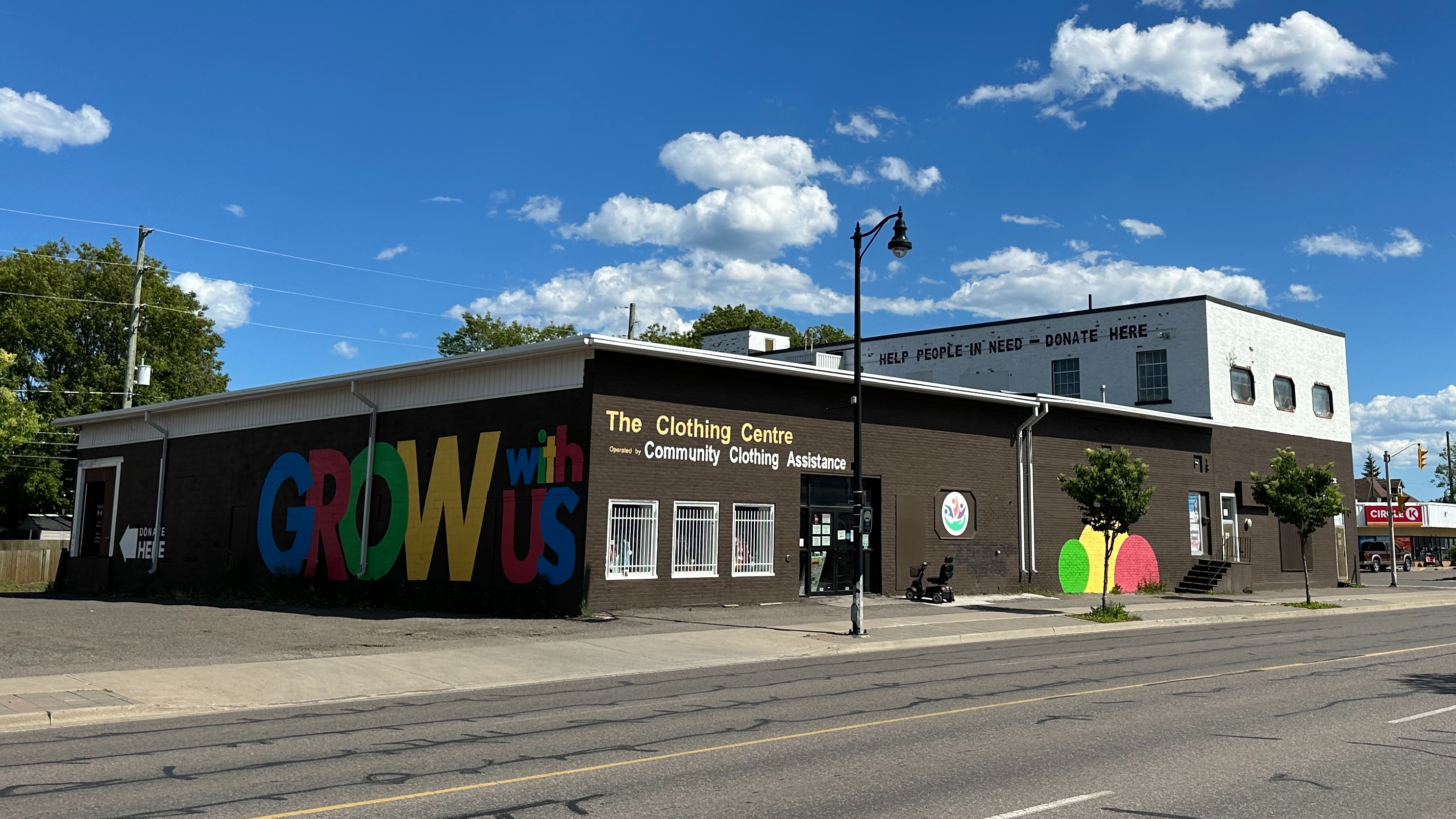 Community Clothing Assistance building at 404 May St N, Thunder Bay, Ontario